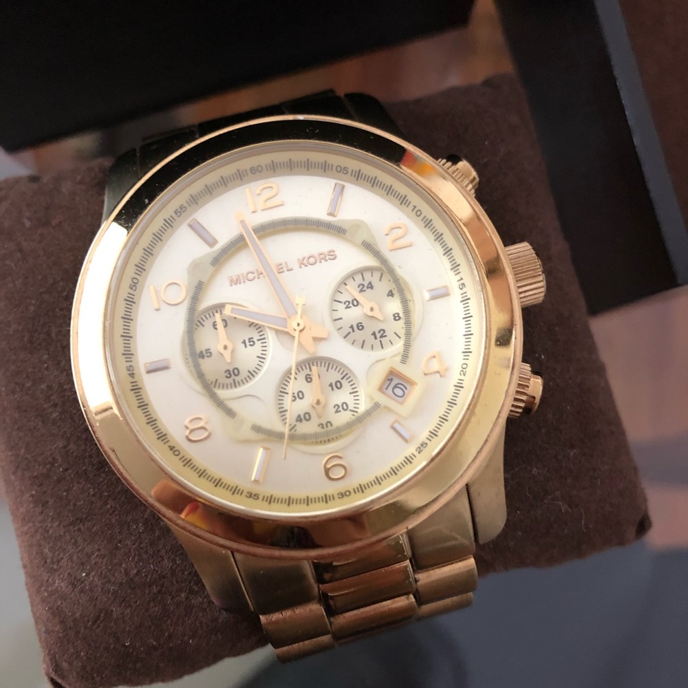 Michael Kors Gold-Tone Unisex Watch